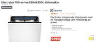 Electrolux 700-serien EEG48300L integrerad diskmaskin