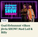 Leif & Billy Göteborg 12/1 VIP-parkett