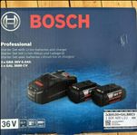 Bosch Batteri & snabbladdare 36V med GBA 6Ah & GAL3680 CV