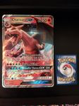 JUMBO-stort Pokemon-kort Charizard GX