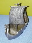 Viking ship miniature  - Vikingaskepp, Drakskepp i tenn..