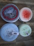 garnpaket, cake garn, cake yarn, bomull garn