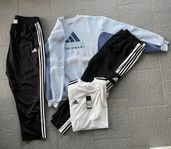 KLÄDPAKET SPORT  XXL ADIDAS BYXOR, T-SHIRTS, SWEATER