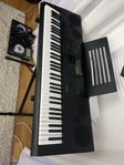 CASIO WK-7600 Keyboard svart med ställ