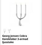 Georg Jensen Cobra Kandelaber 3-armad ljusstake 