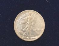 1917 Walking Liberty Half Dollar! Silver mynt! 