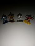 Fyra stycken Dc/Comics metall figurer 