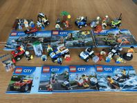 Lego city olika modeller samt gatu- och byggplattor