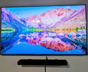 Samsung 65" QLED 4K Smart TV med Soundbar, väggfäste mm