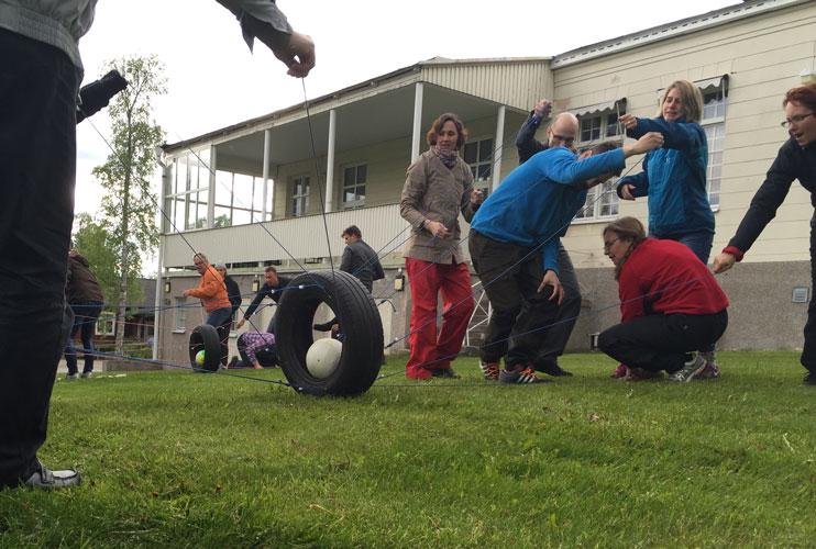 Teamkamp företagsevent en rol...