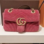 gucci marmont mini velvet pink 