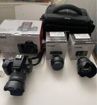 Canon 250D + 3 Objektive och extra tillbehör