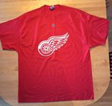 Red Wings NHL, röd t-shirt bomull stl XL