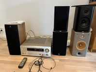 Denon AVR-1802 AV Surround Receiver och Bowers and Wilkins