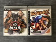 PS3 MMA + Facebreaker + Resistance 3