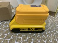 Led lampa och Batteriadapter för DeWalt 18V batteri