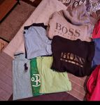 Boss, Ralph Lauren, Tommy Hilfiger mm hoodies och tshirts 