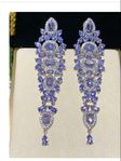 Tanzanite earings 70 mm long untreated IF