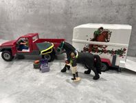 Schleich - Pick up bil med hästtransport 