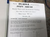 Ford 1973-79 Delar och tillbehörskataloger