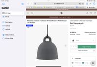 Designlampa Bell från Normann Copenhagen i grått