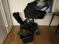 Dubbel/singel syskon barnvagn Gazelle S Cybex