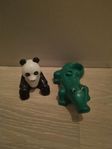 DUPLO krokodil och panda