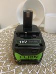 18V 6.0Ah batteri för Ryobi ONE+ verktyg