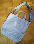 Canvasbag, tygpåse, tote bag, helt ny, innerficka m blixtl