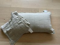 2 st quiltade kuddfodral, 50 x 90, H&M, nya med etikett 