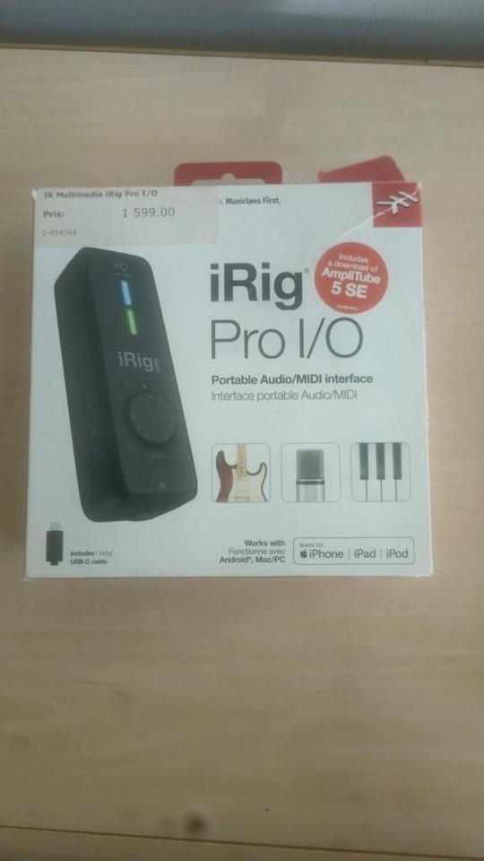 iRig Pro I/O med programvara