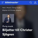 2st biljetter Christer Sjögren ÖSD