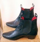 BEATLES High Cavern Boot - Black Leather 60's Topp skick