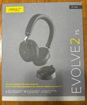 Jabra Evolve2 75 Link380c MS stereoheadset (svart)