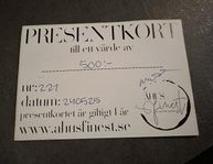 Presentkort 