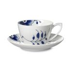 Royal Copenhagen Blue Fluted Mega tekopp med fat – ny!