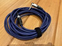 Vinklad Instrumentkabel High Pro - Tele (6 meter) Blå