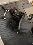 Babyskydd Britax bas isofix/bälte + adapter Bugaboo barnvag