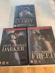 Fifty shades of gray DVD triologin