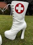 Pleaser Sexy Nurse Highheels 38 klackar JULKLAPP? damskor 