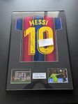 Signerad Lionel Messi Barcelona tröja Autograf