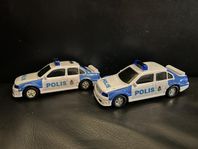 Polisbilar från Dickie Toys 2st Mercedes 90-tal