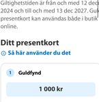 Presentkort Guldfynd