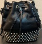 Michael Kors Dottie Large Studded Leather Bucket Bag