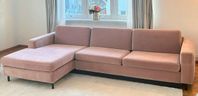 Scandinavia Bäddsoffa Ritz -velour Light Rosa