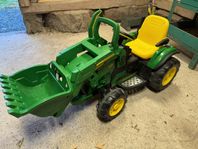 John Deere elektrisk traktor för barn med skopa 12 volt