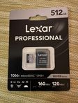 minneskort kamera Lexar 512GB