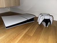 Playstation 5 Slim Digital + kontroll och laddställ