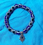 Nytt elastiskt armband (evil eye)