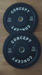 2st 10kg bumper plates